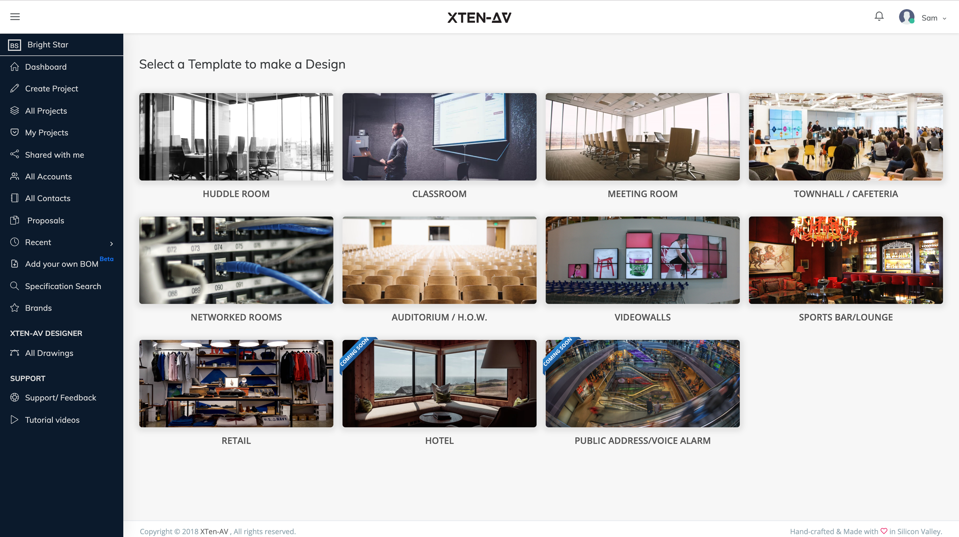 Select design template