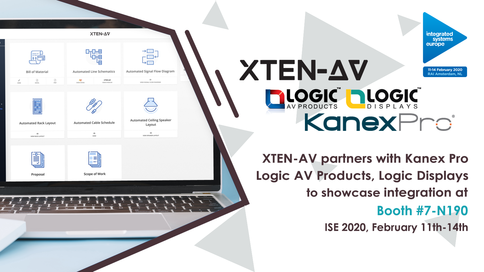 XTENAV partners with Kanex Pro, Logic AV products and Logic Displays