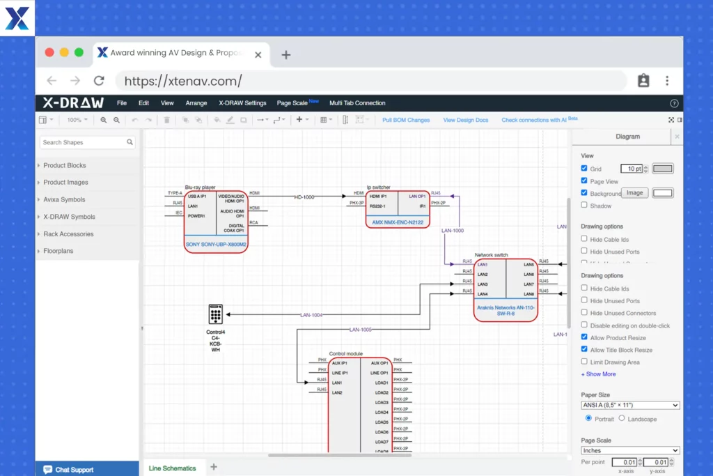 Professional AV Design Software Streamlined AV Equipment Documentation With BOM