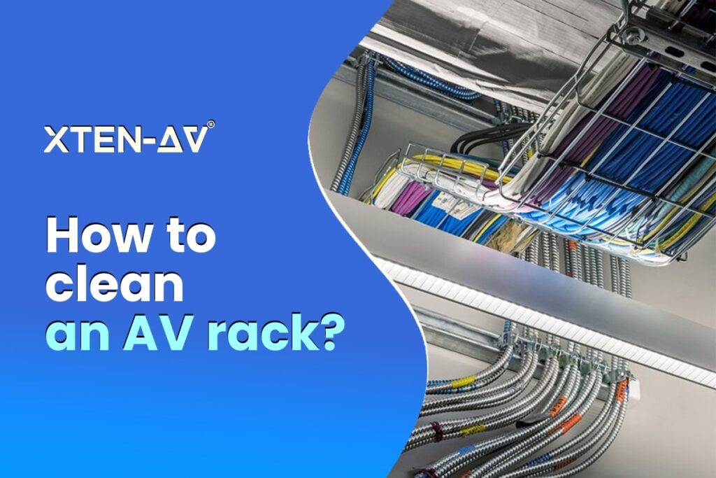 How to clean an av rack