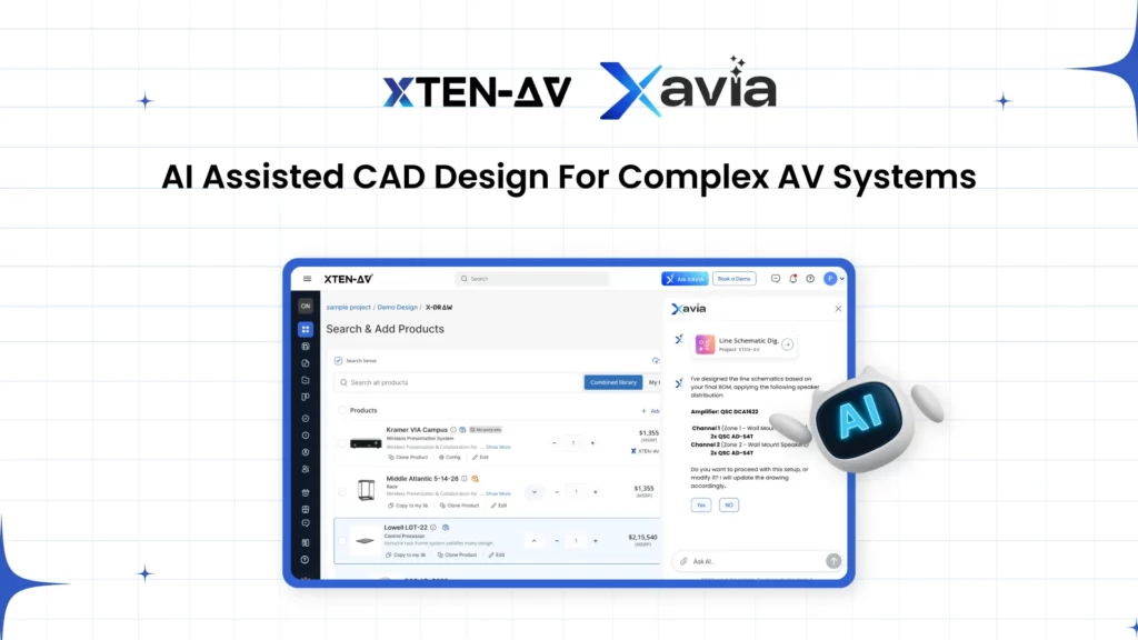 AI Assisted CAD Drawings for Complex AV Systems Desig Workflow Step-by-Step Guide by XTEN-AV