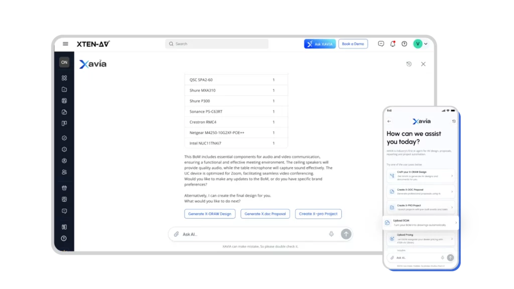 XTEN-AV XAVIA AI Agent for AV Industry