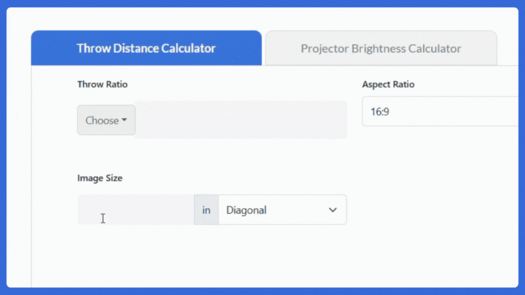How to calculate projector throw distance in 3 steps