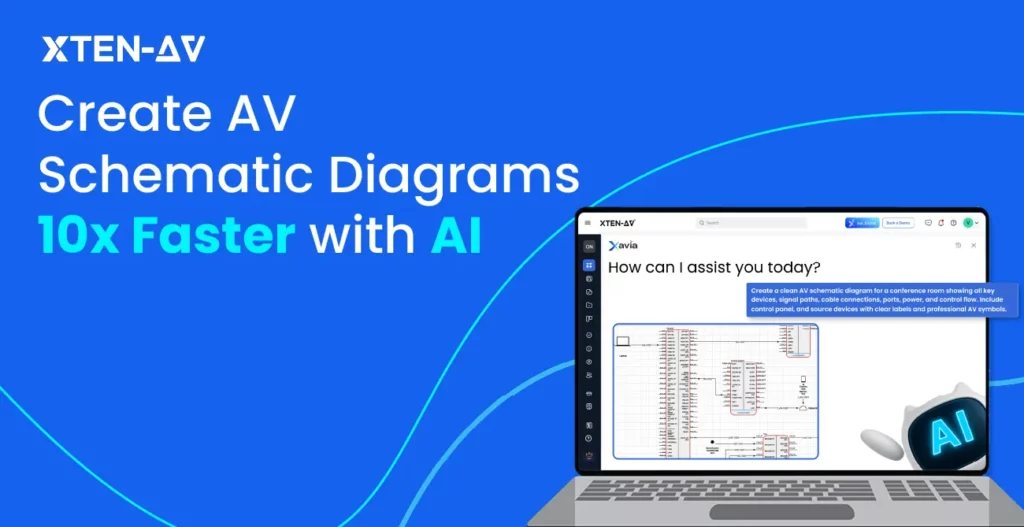 How to Create Audio Visual (AV) Schematic Diagrams 10x Faster with AI (Text-to-CAD Workflow)