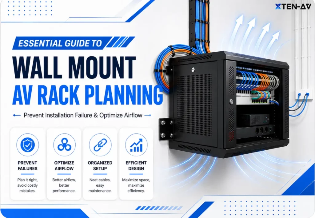Wall Mount AV Rack Planning Guide for Audio Visual AV Rack Designers