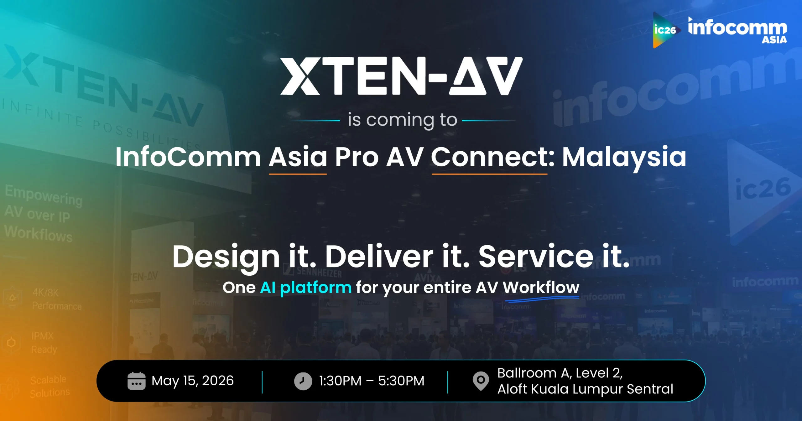 XTEN-AV to Showcase AI-Powered Connected AV Workflows at InfoComm Asia Pro AV Connect Malaysia_