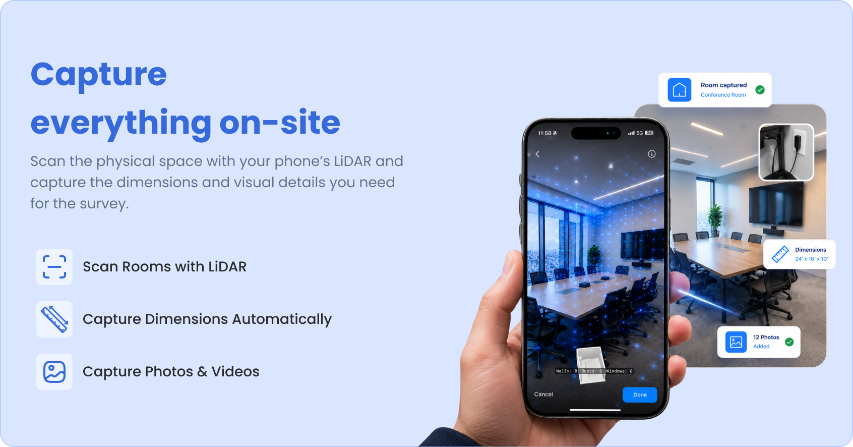 Capture everything on-site preview graphic