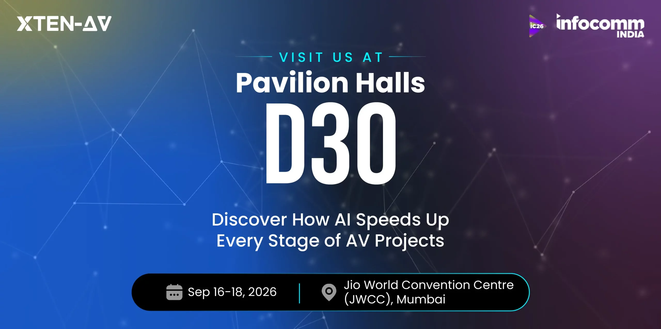 XTEN-AV at InfoComm India 2026 showcasing AI-assisted AV system design and post-installation service capabilities